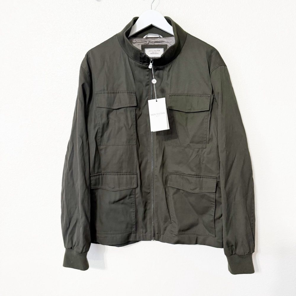 NWT Jack Victor Jonathan Green Mens Cargo Pocket Safari Jacket size XL $498 - Picture 4 of 10